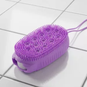 body scrubber, silicone scrubber, bath brush, exfoliating brush, silicone brush, bubble brush