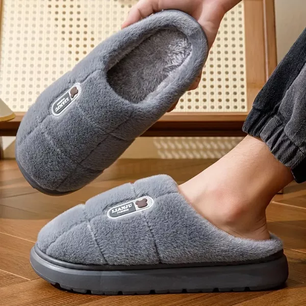 house slippers, indoor slippers, cozy slippers, winter slippers, warm slippers, thick sole slippers