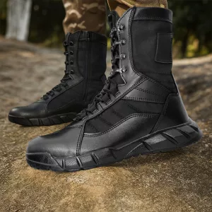 hiking boots, leather boots, tactical boots, anti-collision boots, mens ankle boots