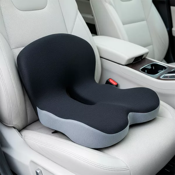 seat cushion, pressure relief seat cushion, car seat cushion, memory foam seat cushion, coccyx seat cushion, seat cushion with lumbar support