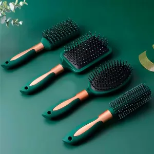 hair brush set, 4 in 1 hair brush set, hair styling tools, massaging hair brush, nylon brushes, scalp massager