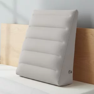 wedge pillow, inflatable wedge pillow, back pillow, lumbar support pillow, leg elevation pillow