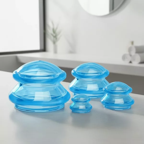 vacuum cupping set, body suction cups, facial suction cups, suction cup therapy, cupping for cellulite, cellulite suction cup